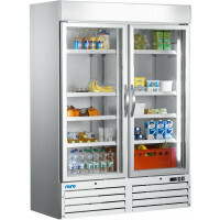 SARO Kühlschrank mit Glastür, 2-türig - weiß Modell G 920