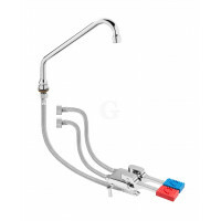 SARO Armatur mit Fußpedal - Kalt- / Warmwasser Set Modell THEA