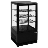 SARO Mini-Umluftkühlvitrine Modell SC 70 schwarz