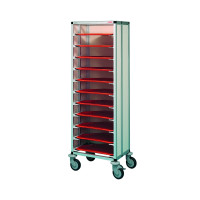 Scholl Tablettwagen - Die Leichten - 615 x 450 x 1450 mm Trapez