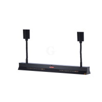 Scholl Quarz Kompakt Wärmebrücke mit Spiralkabel, schwarz 