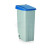 WAS Abfallbehälter mit blauem Deckel 110 Liter 42 x 57 x 88 cm Polypropylen