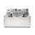 Hendi Fritteuse Kitchen Line - 2x8L, Kitchen Line, 16L, 50/190˚C, 230V/7000W, 550x430x(H)345mm