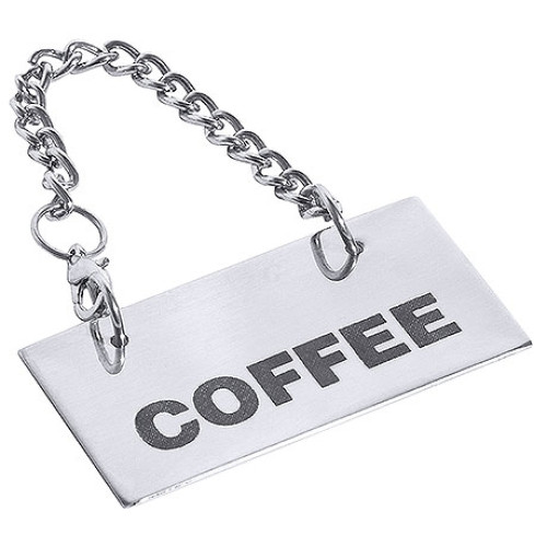 Contacto Schild für Kannen, Coffee