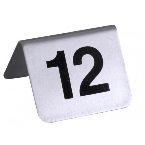 Contacto Tischnummernschild mit Nummern 1 bis 12