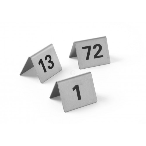 Hendi Tischnummern, Nummer 1-12, 50x35x(H)40mm