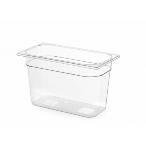 Hendi Gastronorm Behälter 1/3, GN 1/3, 2,5L, Transparent, 325x176x(H)65mm