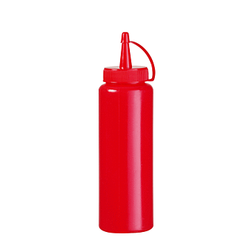 Hendi Spenderflaschen, 0,35 L, Rot, ø 55 x (H) 205 mm