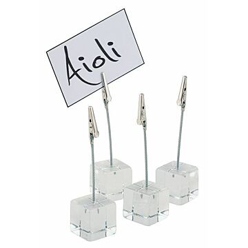 APS Kartenhalter Acryl 4er Set
