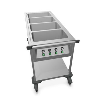 B.PRO Speisenausgabewagen SAW 4 Beheizt Offen