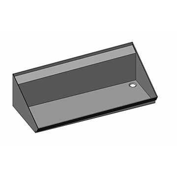 Winterhalter Wandschrägbord Ablaufstutzen rechts