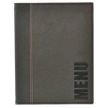 Contacto Speisekartenmappe A4, schwarz