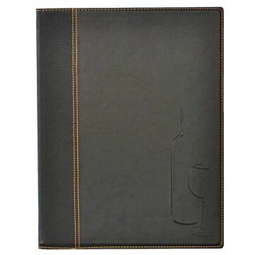 Contacto Weinkarte, schwarz, A4