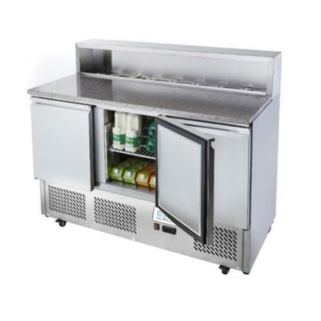 Atosa ICE3858GR 3 Türige Pizza Saladette mit Granitplatte 7 x GN1/3