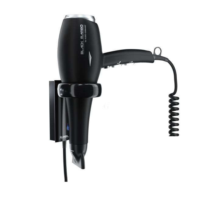 Aliseo Haartrockner BLACK MAMBO 1875 mit  Wandhalterung DROP-IN für Direktanschluss