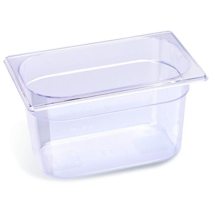 B.PRO Gastronorm-Behälter 2,6 Liter Polycarbonat GN 1/4-100 mm
