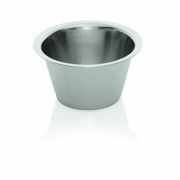 WAS 12 x Dariolform 0,07 Liter Ø 5,5 cm Chromnickelstahl