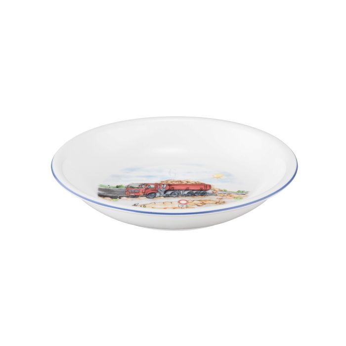 Seltmann Weiden Kindergeschirr Compact Auf der Baustelle Suppenteller rund 20 cm