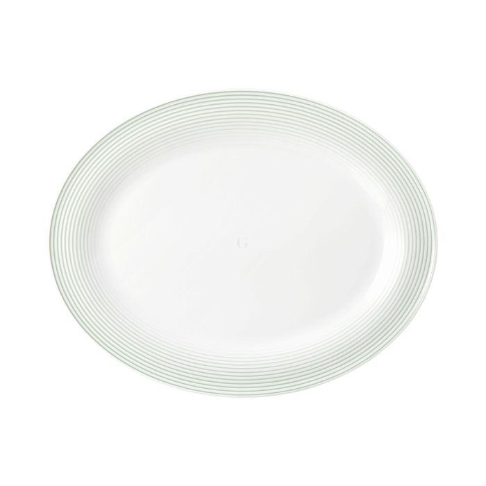 Seltmann Weiden BLUES Platte oval 35 cm, salbeigrün