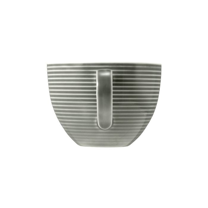 Seltmann Weiden BEAT Color Glaze Milchkaffeeobertasse 0,35 l mit Relief , perlgrau