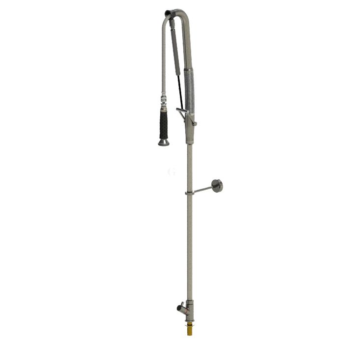 Echtermann TOP CLEAN Geschirrspülbrause Einloch-Standbatterie 1/2 Zoll ohne Schwenkventil, 800mm