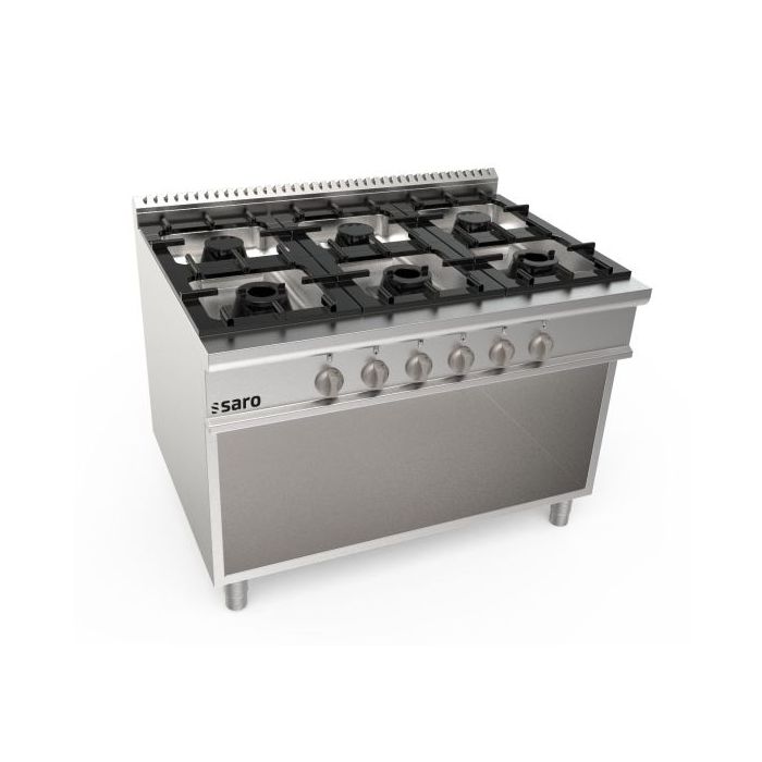 SARO Gasherd offener Unterbau 6 Brenner Modell LQ / CUG