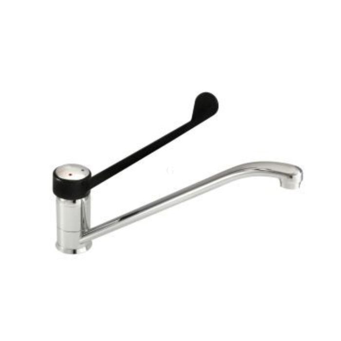 SARO Einloch-Mischbatterie Schwenkhebel schwarz CHIARA