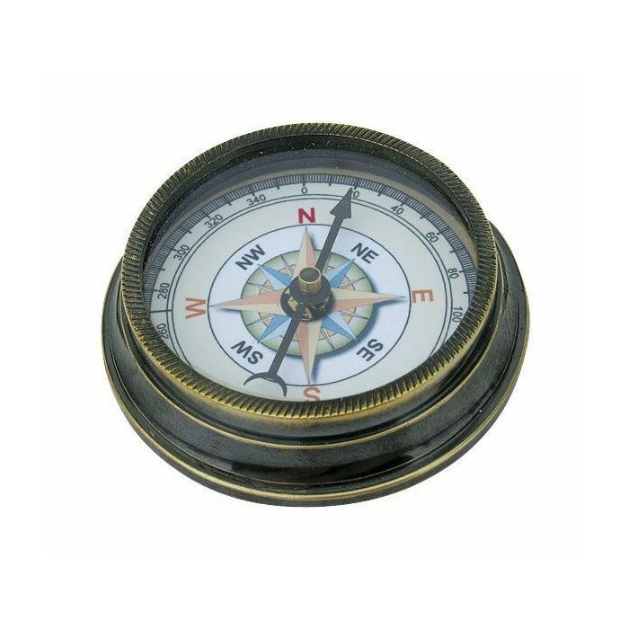 SeaClub Kompass antik Messing