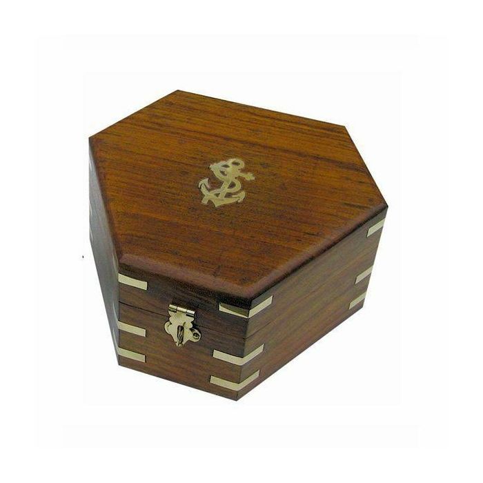 Sea Club Holzbox für Sextant 17,5 x 15,5 x 8,5 cm