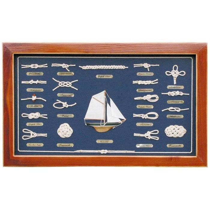 SeaClub Knotentafel Holz 51 x 31 cm