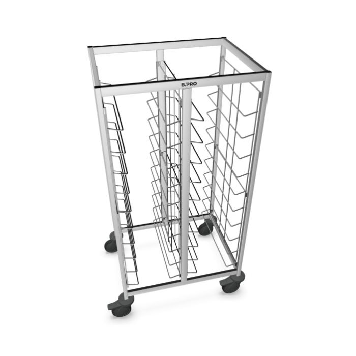 B.PRO Tablett-Abräumwagen TAW 2 x 12 GN