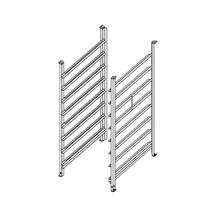 RATIONAL Einhängegestell Typ 10-2/1, 8x2/1GN, 85 mm Schienenabstand