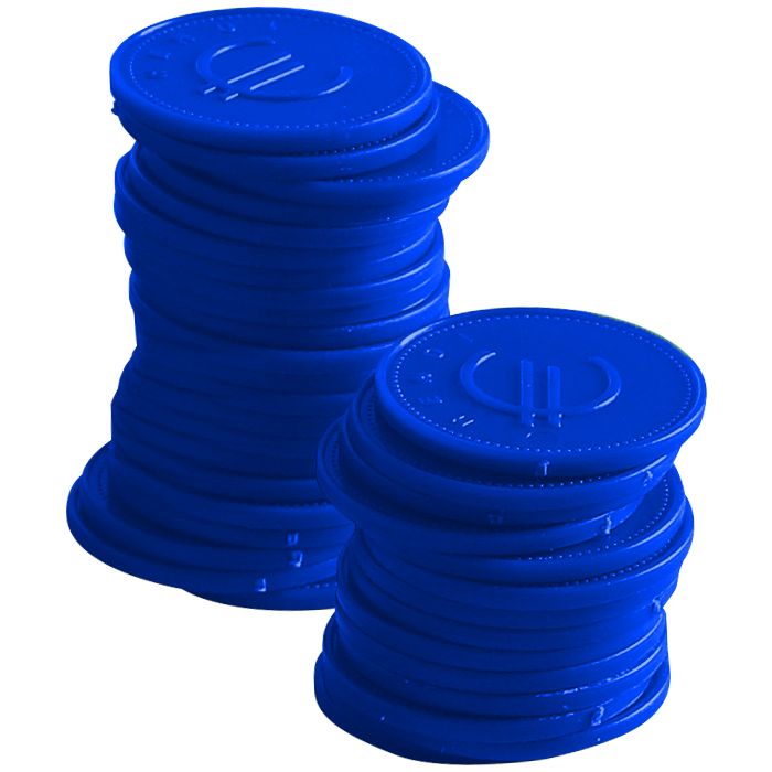 Hendi Pfandmünzen - 100 Stk, Blau, ø 25 mm