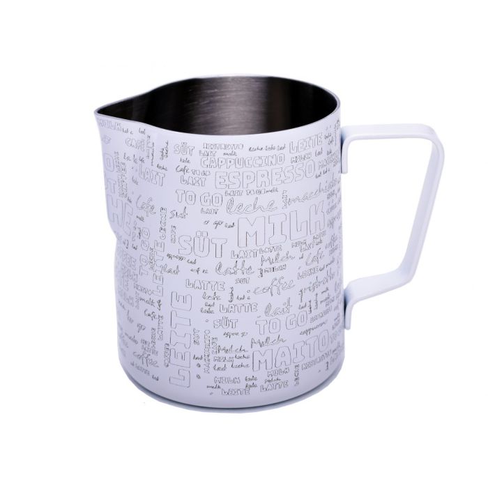Coffway Milchkännchen mit Pulverbeschichtung 590 ml, text milk
