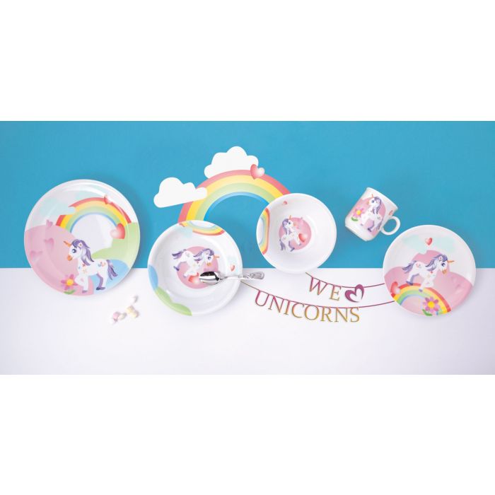 Seltmann Weiden Compact Bunte Einhorn gedeckter Tisch 