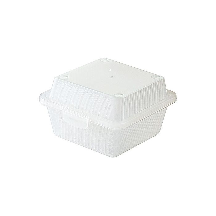 Contacto Eco-Takeouts Behälter, für Hamburger, weiß
