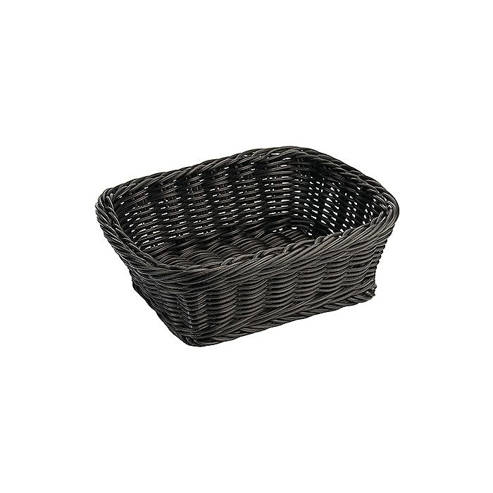 Contacto Korb, eckig, schwarz