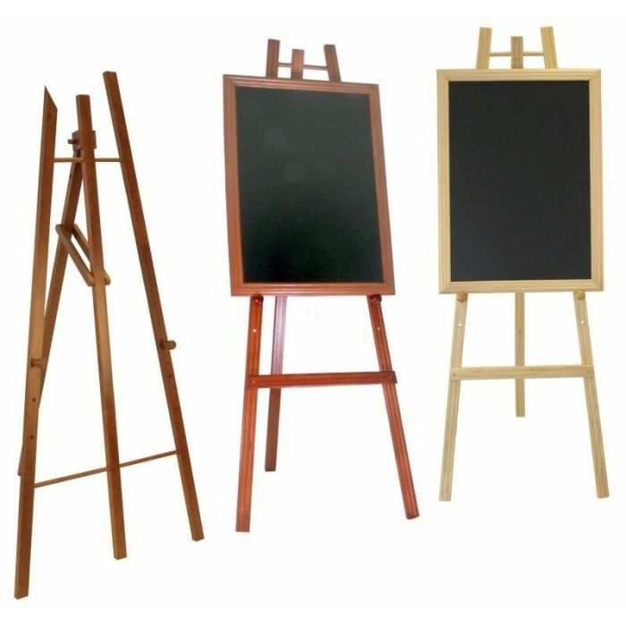 Contacto Staffelei, mahagoni, mit Kette