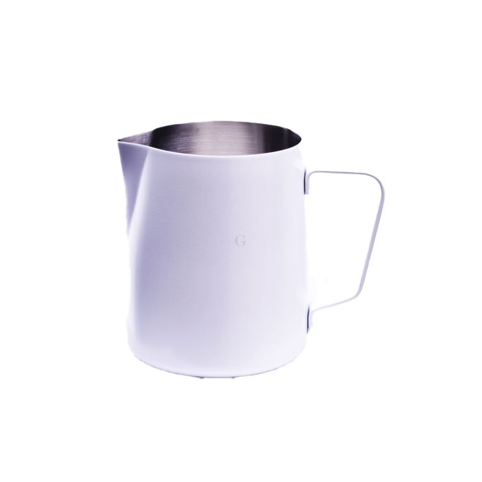 Coffway Milchkännchen mit Pulverbeschichtung 590 ml, weiß