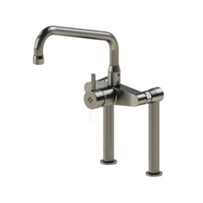 Echtermann Einhebel-Standbatterie 1/2 Zoll auf Säulen mit HU-Auslauf, A= 260 mm, H= 210 mm