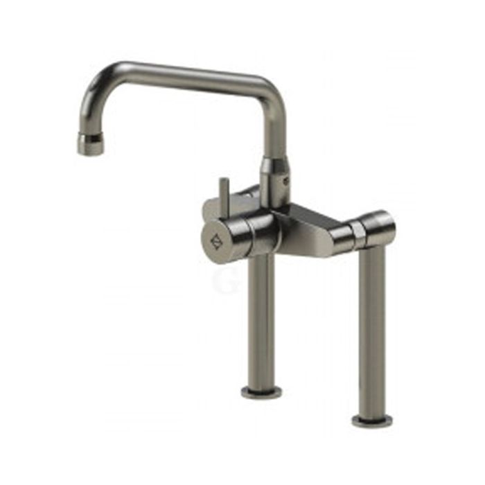 Echtermann Einhebel-Standbatterie 1/2 Zoll auf Säulen mit HU-Auslauf, A= 260 mm, H= 260 mm