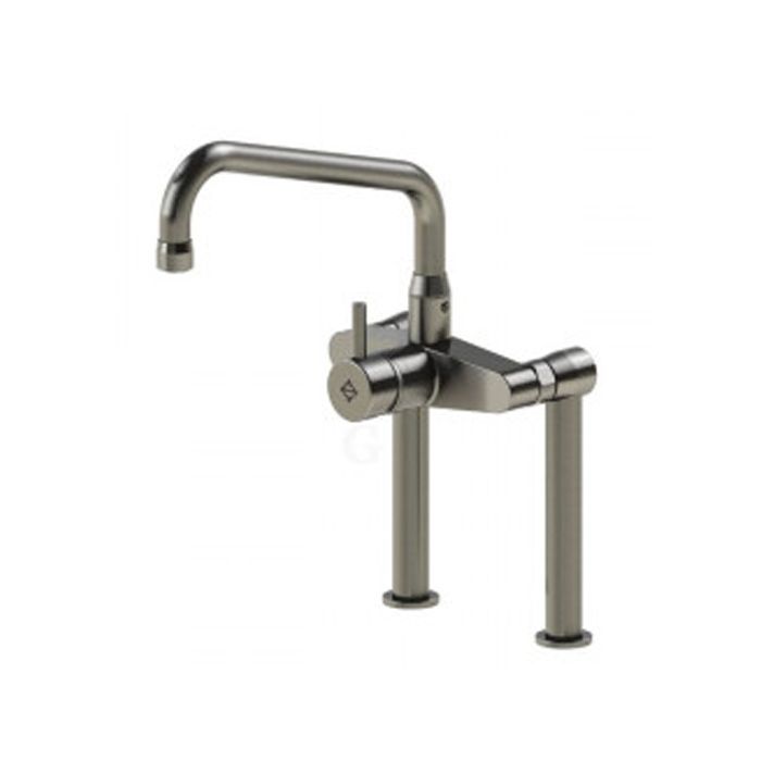 Echtermann Zweiloch-Einhebel-Mischbatterie 1/2 Zoll mit HU-Auslauf, A= 360 mm, H=360 mm