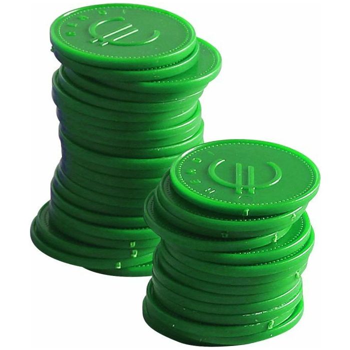 Hendi Pfandmünzen - 100 Stk, Grün, ø 25 mm