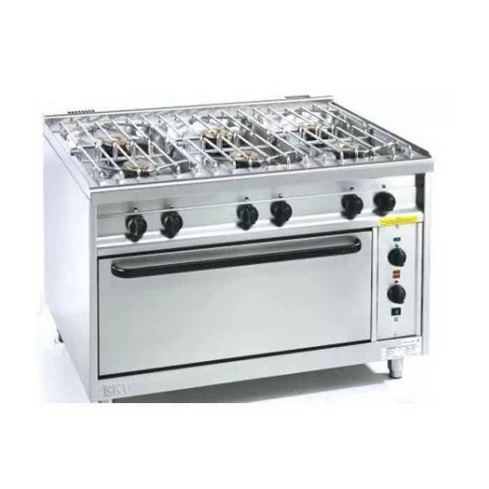 EKU Thermik 850 Gasherd PowerBurner mit Elektro-Jumbobackofen JGEH-6