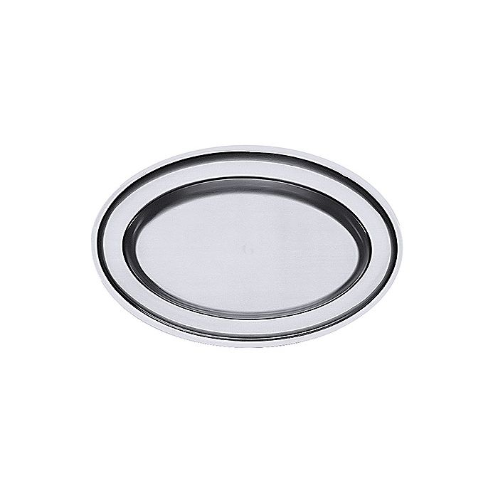 Contacto Bratenplatte, oval, gebördelt, 310 mm