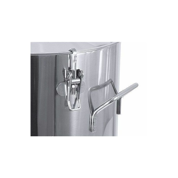 Contacto Behälter 3008 mit Deckel, Edelstahl, 25 l