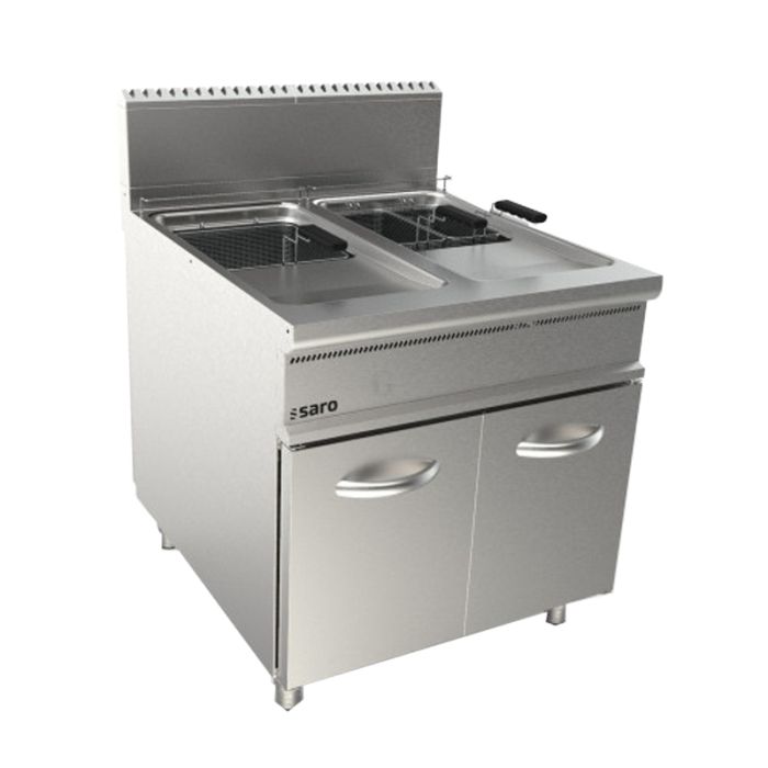 SARO Gasfritteuse 2 x 22 L Modell LQ / FLG2V22