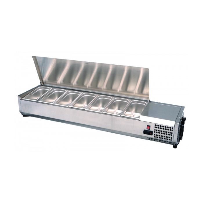 Atosa ICE3882GRS Aufsatzkühlvitrinen VRX1400/380 mit Stahldeckel