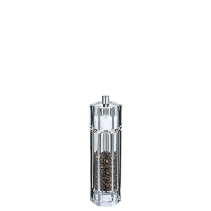 Zassenhaus Pfeffermühle mit Salzstreuer Solingen sechseckig 160 mm