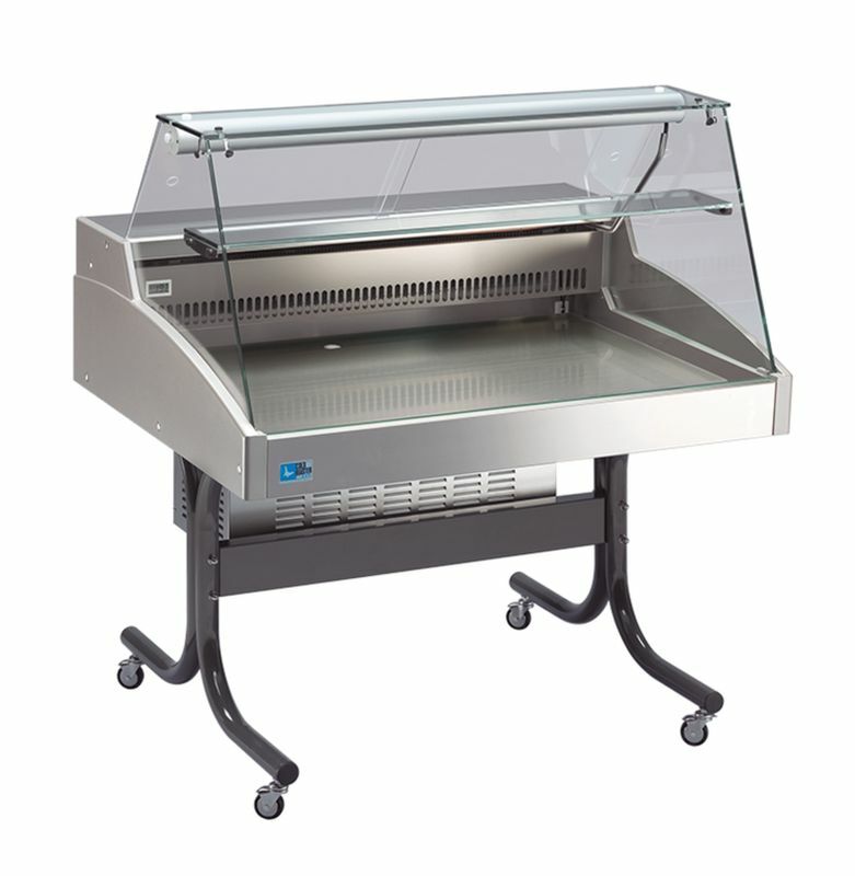 KBS Mehrzweckvitrine Delicious 1000 C mit gebogenem Glasaufbau KBS Mehrzweckvitrine Delicious 1000 C mit gebogenem Glasaufbau